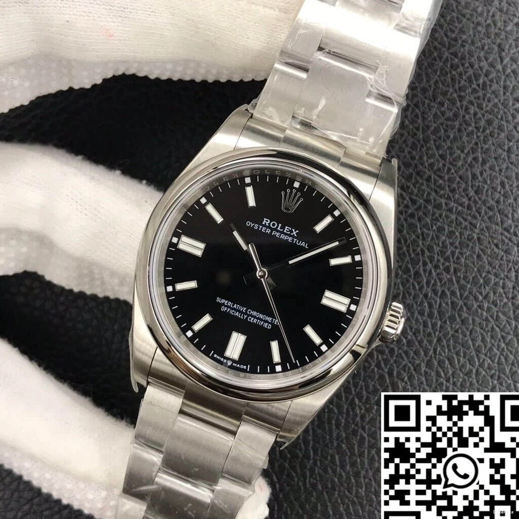 Factory 36MM Dial EW M126000-0002 Rolex Oyster Perpetual Black 0422